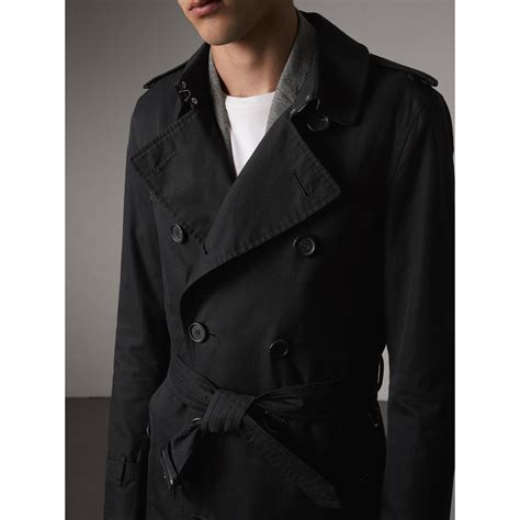 burberry sandringham trench coat black|burberry sandringham trench coat men's.